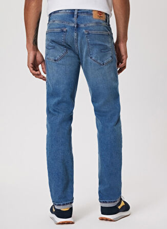 Lee Cooper Normal Bel Slim Straight Erkek Denim Pantolon 232 LCM 121030 JAGGER NERETVA BLUE