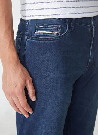 Lee Cooper Normal Bel Slim Straight Erkek Denim Pantolon 232 LCM 121038 JAGGER JUDAS BLUE OD