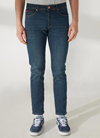 Lee Cooper Normal Bel Slim Straight Erkek Denim Pantolon 232 LCM 121051 JAGGER FERB NILE