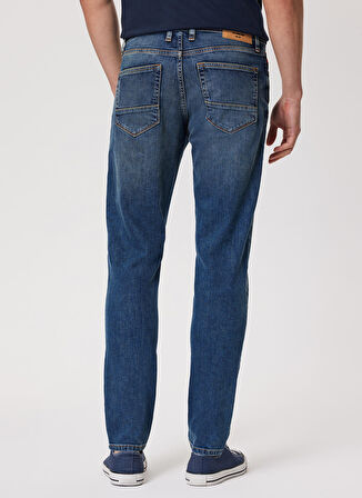 Lee Cooper Yüksek Bel Slim Fit Erkek Denim Pantolon 232 LCM 121069 JACK KIRWAN BLUE