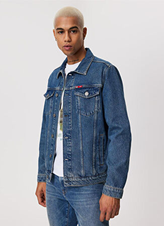 Lee Cooper Mavi Erkek Denim Ceket 232 LCM 131003 NAGOYA DENIM