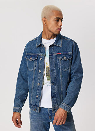 Lee Cooper Mavi Erkek Denim Ceket 232 LCM 131003 NAGOYA DENIM