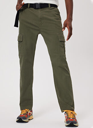 Lee Cooper Yüksek Bel Regular Straight Açık Haki Erkek Chino Pantolon 232 LCM 221005 RICKY ND1 A.HAKİ