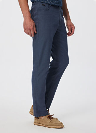 Lee Cooper Yüksek Bel Regular Straight Gri - Mavi Erkek Chino Pantolon 232 LCM 221005 RICKY ND1 GRİ MAVİ