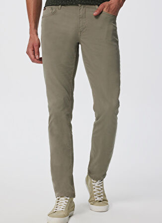 Lee Cooper Normal Bel Slim Fit Açık Haki Erkek Chino Pantolon 232 LCM 221009 STOW A.HAKİ