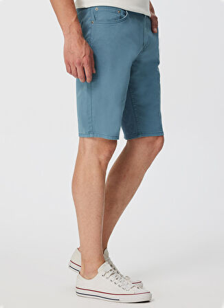 Lee Cooper Slim Fit İndigo Erkek Şort 232 LCM 221014 STOWAS INDIGO