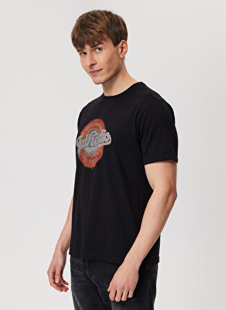 Lee Cooper Bisiklet Yaka Siyah Erkek T-Shirt 232 LCM 242019 AUTHEN SİYAH