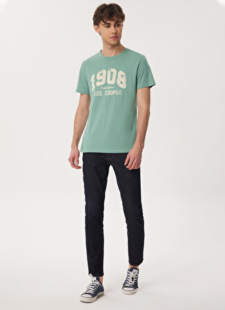 Lee Cooper Bisiklet Yaka Mint Erkek T-Shirt 232 LCM 242042 DEREK MINT