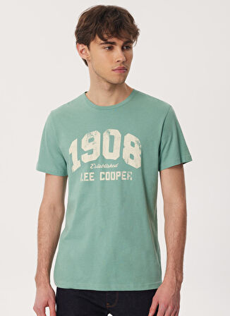 Lee Cooper Bisiklet Yaka Mint Erkek T-Shirt 232 LCM 242042 DEREK MINT
