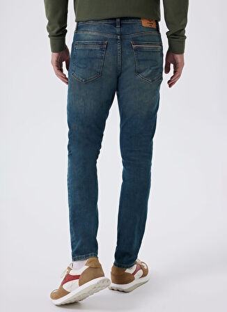 Lee Cooper Normal Bel Skinny Fit Erkek Denim Pantolon 241 LCM 121059 JEFF FERB NILE BLUE