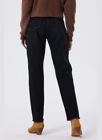 Lee Cooper Normal Bel Bol Paça Mom Fit Gri Kadın Denim Pantolon 241 LCF 121012 MARLYN ROSADA VBL ST