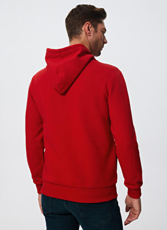 Lee Cooper Kapüşon Yaka Kırmızı Erkek Sweatshırt 241 LCM 241001 FAUST KIRMIZI