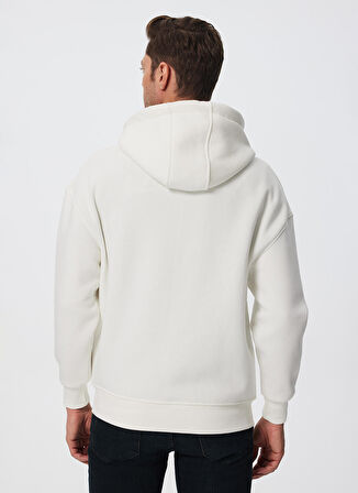 Lee Cooper Kapüşon Yaka Beyaz Erkek Sweatshırt 241 LCM 241009 MERRY BEYAZ
