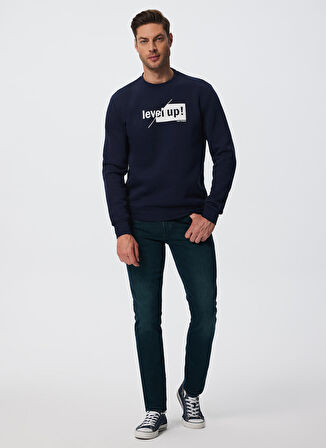 Lee Cooper O Yaka Lacivert Erkek Sweatshırt 241 LCM 241010 KAI LACIVERT