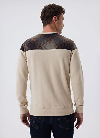 Lee Cooper O Yaka Bej Erkek Sweatshırt 241 LCM 241011 ZAYN BEJ-KAHVE