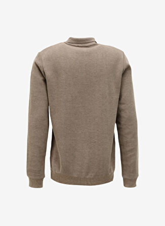 Lee Cooper Polo Yaka Bej Erkek Sweatshırt 241 LCM 241014 NEWBLEND K. BEJ