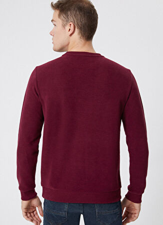 Lee Cooper O Yaka Bordo Erkek Sweatshırt 241 LCM 241016 NEWDWADE BORDO