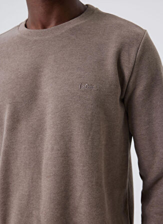 Lee Cooper O Yaka Bej Erkek Sweatshırt 241 LCM 241016 NEWDWADE K. BEJ