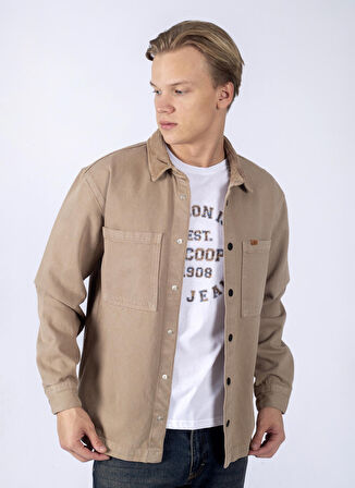 Lee Cooper Regular Fit Vizon Erkek Gömlek 241 LCM 241051 KARELA 2 VIZON