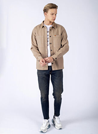 Lee Cooper Regular Fit Vizon Erkek Gömlek 241 LCM 241051 KARELA 2 VIZON