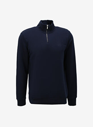 Lee Cooper Fermuarlı Yaka Lacivert Erkek Sweatshırt 241 LCM 241062 DYLEN LACIVERT
