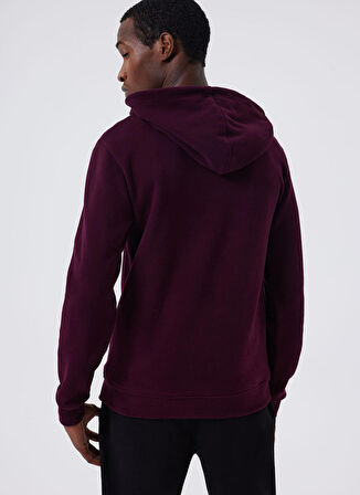 Lee Cooper Kapüşon Yaka Bordo Erkek Sweatshırt 241 LCM 241066 ZEBRAR BORDO