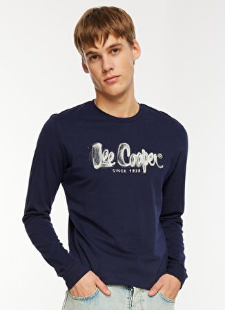 Lee Cooper O Yaka Lacivert Erkek T-Shirt 241 LCM 242002 ZAYNE LACIVERT