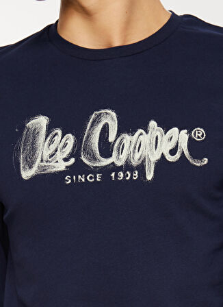 Lee Cooper O Yaka Lacivert Erkek T-Shirt 241 LCM 242002 ZAYNE LACIVERT