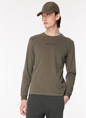 Lee Cooper O Yaka Haki Erkek T-Shirt 241 LCM 242005 HUGH HAKI