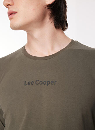 Lee Cooper O Yaka Haki Erkek T-Shirt 241 LCM 242005 HUGH HAKI