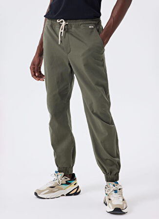 Lee Cooper Normal Bel Jogger Haki Chino Pantolon 241 LCM 221011 JOGGER HAKI