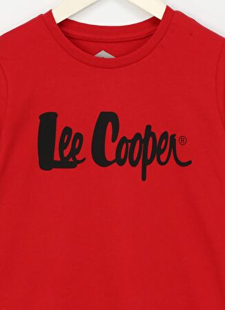 Lee Cooper Baskılı Kırmızı Erkek T-Shirt 242 LCB 242001 LONDONLOGO KIRMIZI