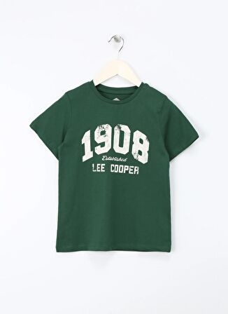 Lee Cooper Baskılı Yeşil Erkek Çocuk T-Shirt 242 LCB 242003 LEGOS YEŞİL
