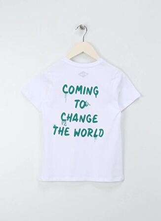 Lee Cooper Baskılı Beyaz Erkek Çocuk T-Shirt 242 LCB 242005 ARES BEYAZ