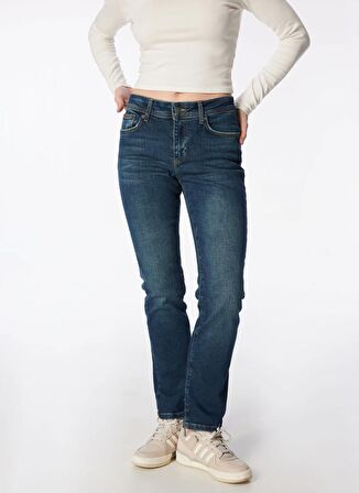 Lee Cooper Geniş Paça Straight Koyu Antrasit Kadın Denim Pantolon 242 LCF 121022 SUSIE TOM COOPER