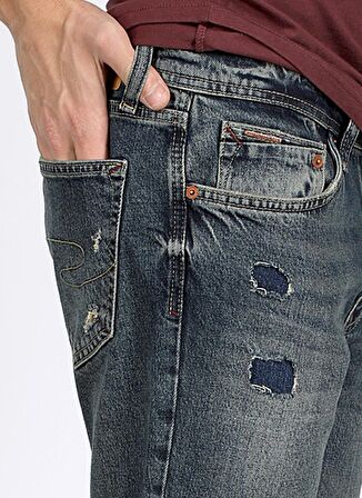 Lee Cooper Normal Bel Slim Fit Erkek Denim Pantolon 242 LCM 121023 JAGGER POSEY DB MID