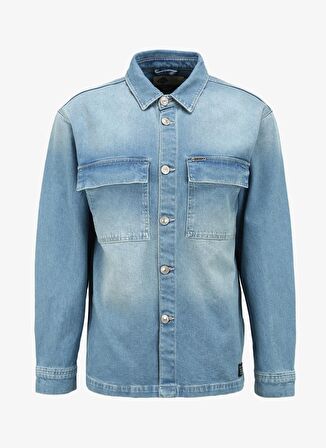 Lee Cooper Erkek Denim Ceket 242 LCM 141001 KARELA HEIMDALL BLUE