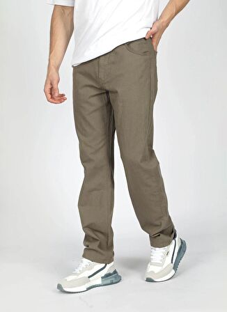 Lee Cooper Normal Bel Straight Haki Erkek Chino Pantolon 242 LCM 221002 RICKY ND 1 HAKİ