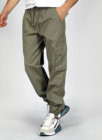 Lee Cooper Normal Paça Haki Erkek Kargo Pantolon 242 LCM 221007 ZARGO HAKİ