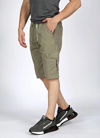 Lee Cooper Regular Fit Haki Erkek Şort 242 LCM 221013 NEWSO HAKİ