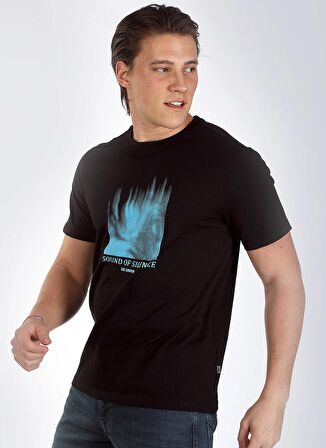 Lee Cooper Yuvarlak Yaka Siyah Erkek T-Shirt 242 LCM 242003 ALVIN SİYAH