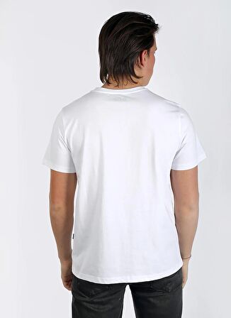 Lee Cooper Yuvarlak Yaka Beyaz Erkek T-Shirt 242 LCM 242013 DESAV BEYAZ