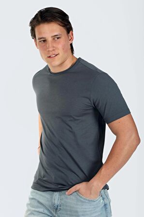 Gael Erkek O Yaka T-Shirt İndigo