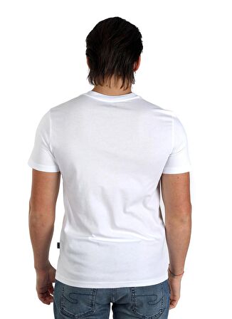 Lee Cooper Yuvarlak Yaka Beyaz Erkek T-Shirt 242 LCM 242016 CADOR BEYAZ