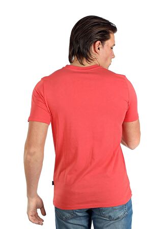 Lee Cooper Yuvarlak Yaka Turuncu Erkek T-Shirt 242 LCM 242016 CADOR MERCAN