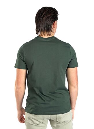 Lee Cooper Yuvarlak Yaka Yeşil Erkek T-Shirt 242 LCM 242016 CADOR ZÜMRÜT YEŞİLİ