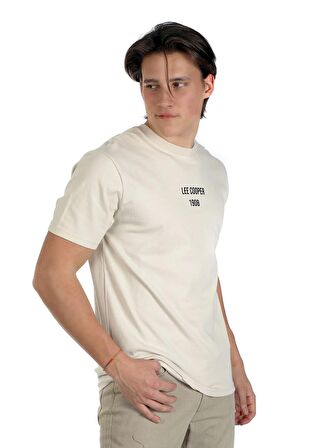 Lee Cooper Yuvarlak Yaka Taş Erkek T-Shirt 242 LCM 242020 ARTAUD TAŞ