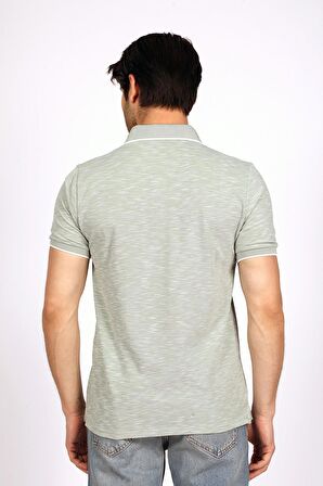New Jake Erkek Pike Polo Yaka T-Shırt Pastel Yeşili