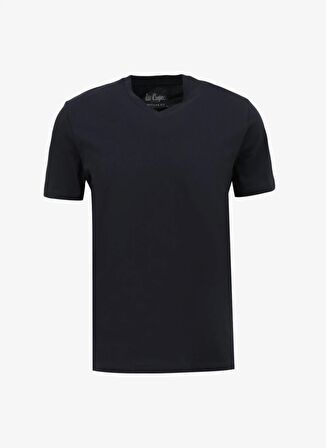 Lee Cooper V Yaka Lacivert Erkek T-Shirt 242 LCM 242037 JONAT LACİVERT