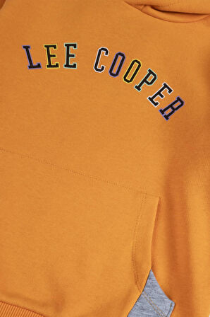 Brian Erkek Çocuk Kapüşonlu Sweatshirt Turuncu